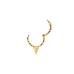 8MM DIAMETER Solid Spike Clicker Earring 14K BRAND NEW SINGLE EARRING